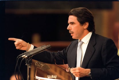 José María Aznar, en el debate de investidura del año 2000.