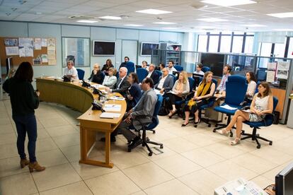 The Spanish Center for the Coordination of Health Alerts and Emergencies during an evaluation of protocols against Ebola, on July 19, 2019.