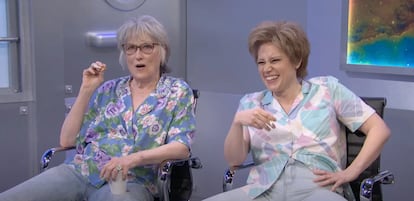 Meryl Streep y Kate McKinnon, en uno de los sketches del programa especial de aniversario de 'Saturday Night Live'