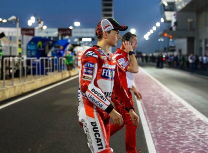 Jorge Lorenzo, en Losail.