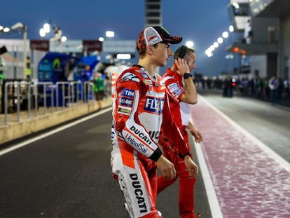 Jorge Lorenzo, en Losail.