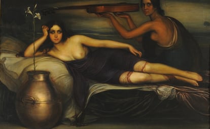 Retrato de Musidora realizado por Julio Romero de Torres en 1923.
