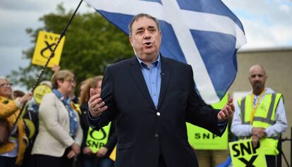 Alex Salmond, en un acto político en una imagen tomada en mayo de 2017.