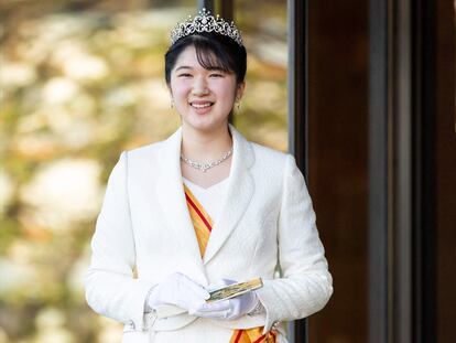 La princesa Aiko, durante las celebraciones oficiales de su mayoría de edad.
