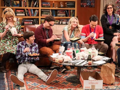 Cena do último capítulo de 'The Big Bang Theory'.