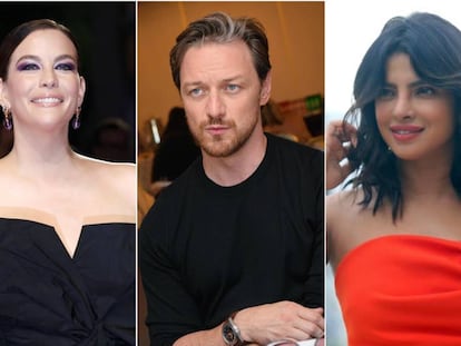 Liv Tyler, James McAvoy y Priyanka Chopra.