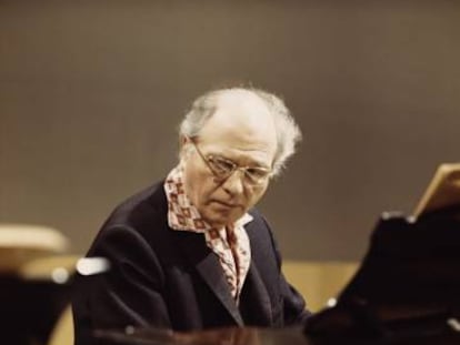 Olivier Messiaen, en 1975. 