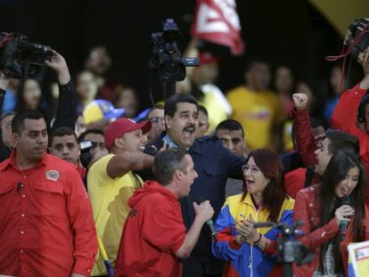 Maduro, en un acto político el pasado viernes