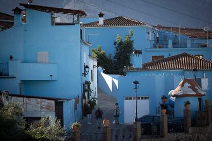 La localidad malagueña de Júzcar.