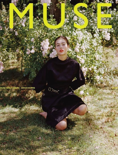 Grace Burns en la portada de la revista ‘Muse’.