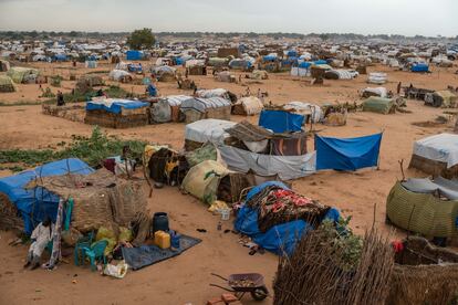 Vista general del campo de Adre, el pasado 19 de septiembre. Según los datos de Acnur, cada día siguen llegando cientos de refugiados que huyen del conflicto en Sudán. 