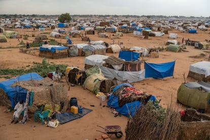 Vista general del campo de Adre, el pasado 19 de septiembre. Según los datos de Acnur, cada día siguen llegando cientos de refugiados que huyen del conflicto en Sudán. 