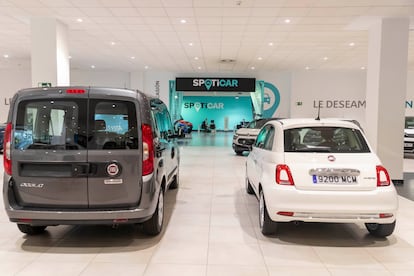 Un concesionario de coche en Madrid.