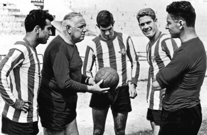 Balmanya habla con los tres b&eacute;ticos traspasados al Atl&eacute;tico: Colo, Luis y Mart&iacute;nez.