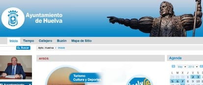 P&aacute;gina web del Ayuntamiento de Huelva.