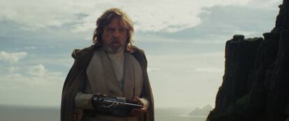 Mark Hamill, en su primera aparición en la película.