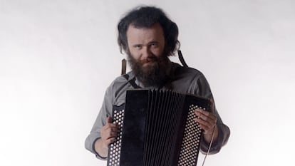 Garth Hudson, miembro de The Band, en un retrato de 1969.