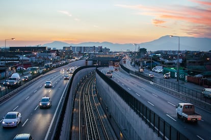 autopista en Santiago de Chile