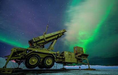 Lanzadera de misiles Patriot, desplegada en los ejercicios ARCTIC EDGE 2022, el pasado mes de marzo. 