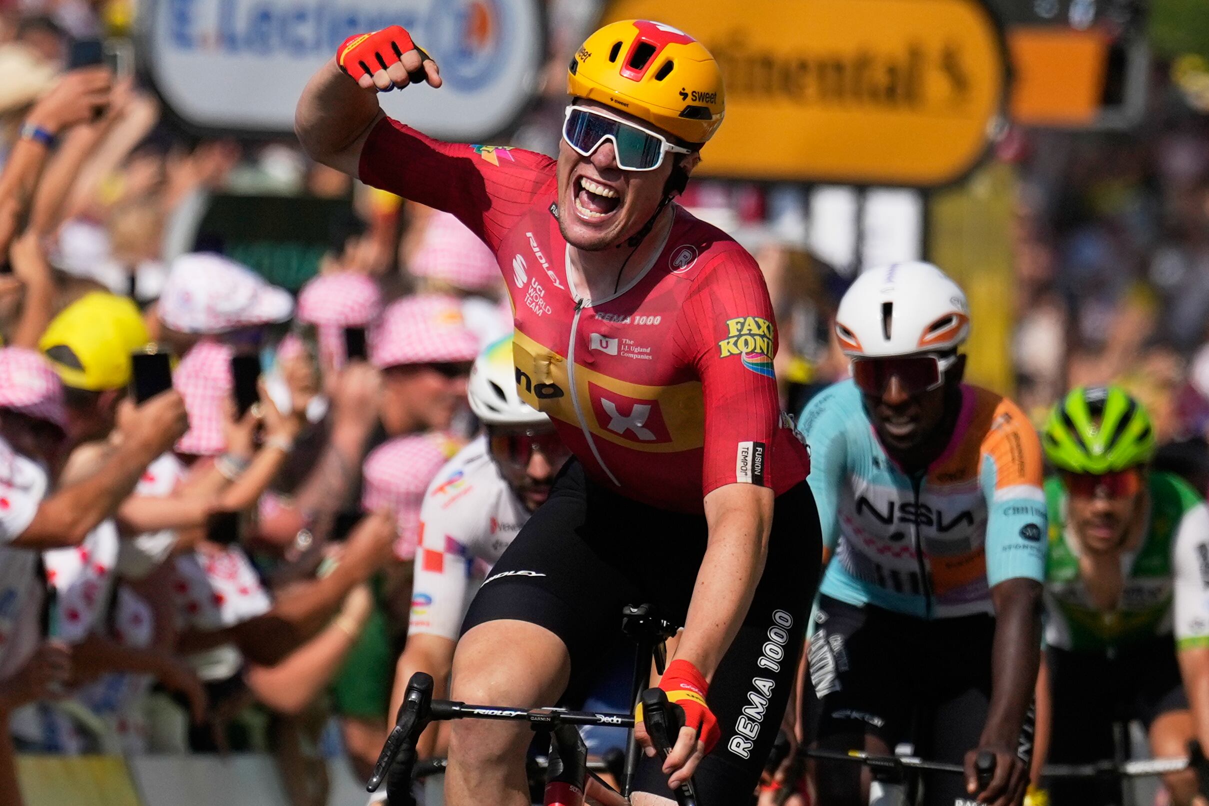 Waerenskjold gana al ‘sprint’ la etapa más rápida de la historia del Tour de Francia