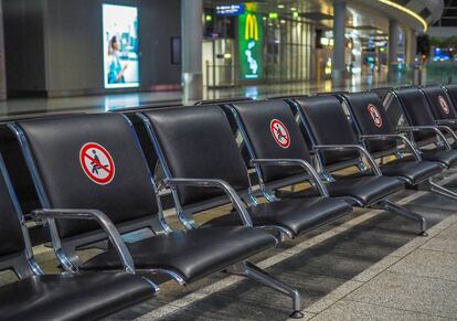 La estampa que nos ha dejado la Covid-19, aeropuertos vacíos.