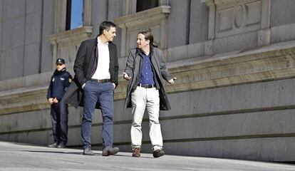 Pedro Sánchez i Pablo Iglesias.