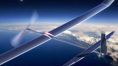 Uno de los drones solares de Project Titan.