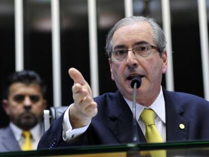 Eduardo Cunha, durante a vota&ccedil;&atilde;o.