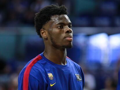 James Nnaji, el martes en el  Wizink Center.