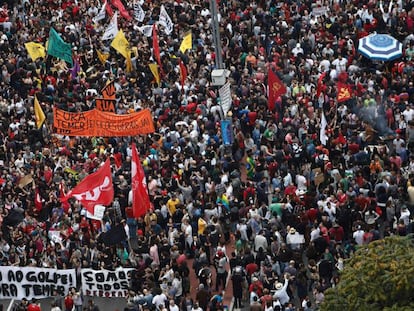 Ato contra Temer em S&atilde;o Paulo