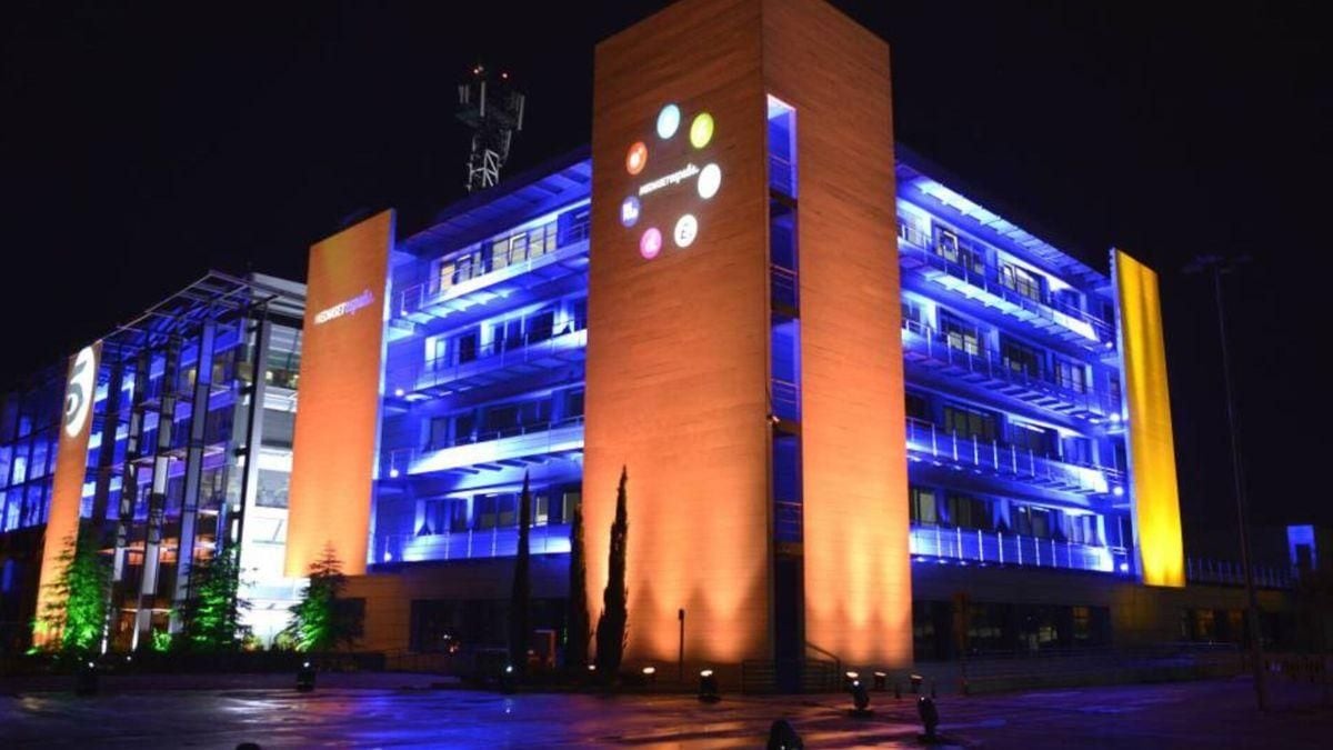 Imagen de la sede de Mediaset en Madrid.