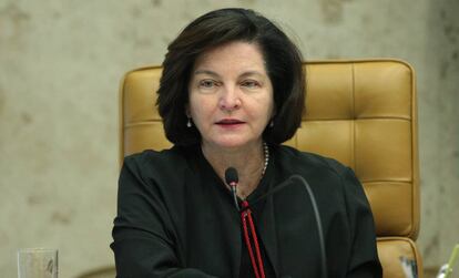 A procuradora-geral, Raquel Dodge, em sessão de abril no STF.