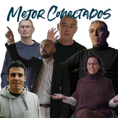 Nacho Azofra, Ferran Adrià, Javier Perea, Javier Gómez Noya, Kamran Omarli y Teresa Perales participan junto a Rafa Nadal en el proyecto #MejorConectados.