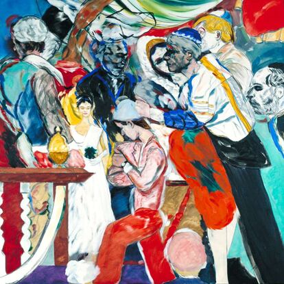'La boda' (1989-1992), óleo de R. B. Kitaj (1932 - 2007) perteneciente a la colección de la Tate Gallery.