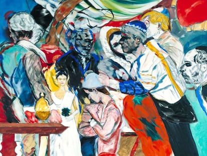 'La boda' (1989-1992), óleo de R. B. Kitaj (1932 - 2007) perteneciente a la colección de la Tate Gallery.