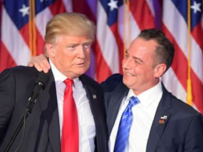 Reince Priebus, integrante do establishment, será chefe de gabinete, e o populista Steve Bannon, conselheiro e estrategista