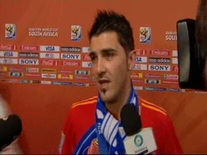 David Villa, feliz por saber "que el trabajo está bien hecho"