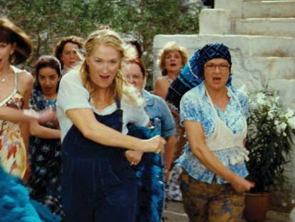 Meryl Streep en el musical Mamma Mia.