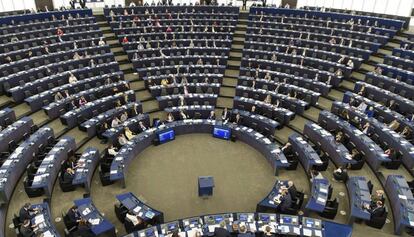 Ple al Parlament europeu sobre Catalunya, el passat 4 d'coctubre.