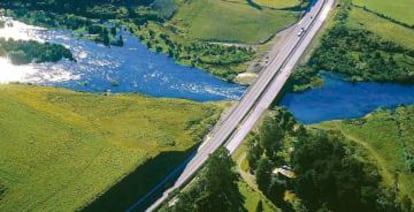 Autopista construida por Sacyr en Chile. 