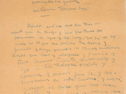 La carta de Miguel Hernández a Neruda.