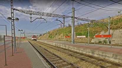 Estación de cercanías de Pitis, próxima a donde se produjo el arrollamiento.