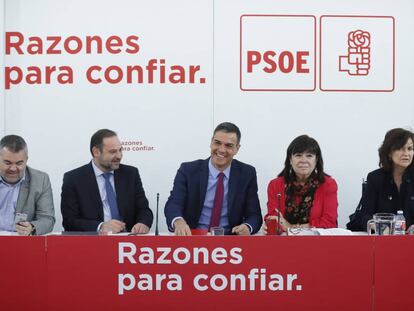 Pedro Sánchez preside la última ejecutiva del PSOE, celebrada el 8 de enero. 