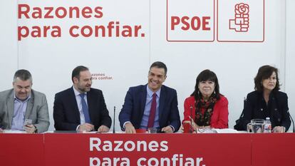 Pedro Sánchez preside la última ejecutiva del PSOE, celebrada el 8 de enero. 