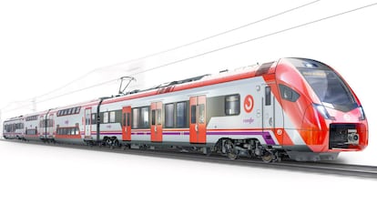 Diseño de uno de los futuros trenes de Cercanías de Renfe.