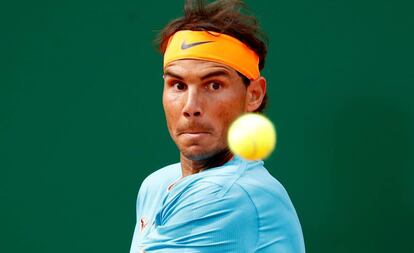 Nadal, durante la semifinal contra Fognini.