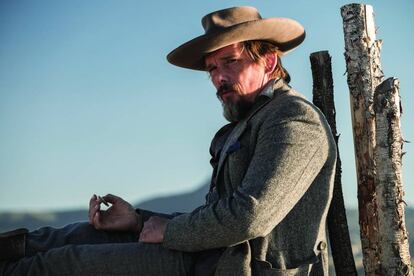 Ethan Hawke in an image from 'The Magnificent Seven'