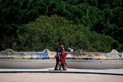 El Parque Güell de Barcelona, este miércoles 20 de mayo.