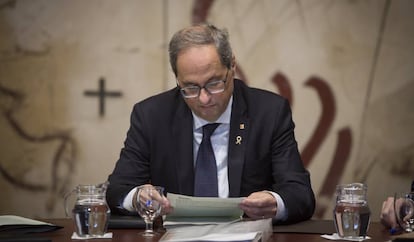 El president de la Generalitat, Quim Torra, en una imatge d'aquesta setmana.