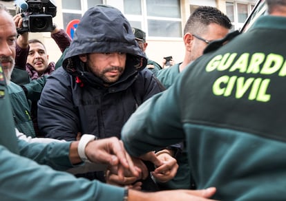 Jorge Ignacio Palma, al entrar en los juzgados de Alzira, el 6 de diciembre de 2019.